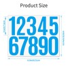 Fxiaoy 10 Sheets Number Stickers, 100 PCS Self-AdhesiveVinyl Numbers Kit