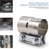 TORCA 3" Lap Joint Exhaust Band Clamp For Muffler Sleeve