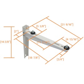JEACENT Mini Split Wall Mounting Bracket for Ductless Air Conditioner 9,000-36,000BTU Condensers