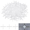 sourcing map 800Pcs Tile Spacers, 1.5mm 1/16" Cross Shape Wall