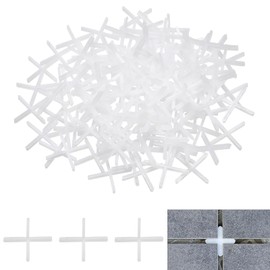 sourcing map 800Pcs Tile Spacers, 1.5mm 1/16" Cross Shape Wall Floor Tile Spacer, White