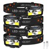 LHKNL Headlamp Rechargeable, Lumen Super Bright Motion Sensor Head Lamp