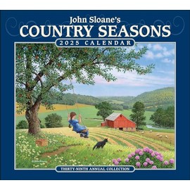 John Sloane's Country Seasons 2025 Deluxe Wall Calendar