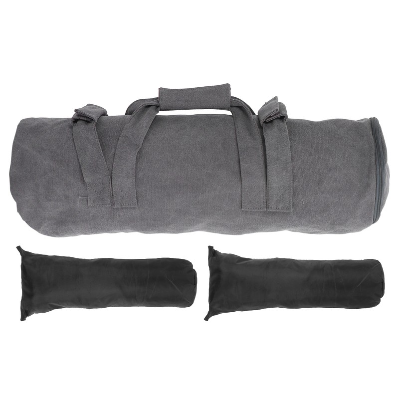 Adjustable Fitness Sandbags Canvas WeightBearing Training Bag for Garden Training(Gray