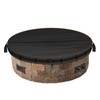 Fire Pit Cover Round for In Ground Firepit,420D Oxford Waterproof