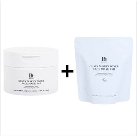 Benton Guava Skin Toner Pads Skin Soothing Pad Pack, Moisturizing Essence-Filled Pads, Main Product & Refill Set (1 Main Bottle (70 pads) + 1 Refill (70 pads), 1 Pack, 210ml) / 벤튼 구아바 스킨토너 패드 피부 진정 패드팩 촉촉한 에센스 가득 화잘먹 패드 본품 &리필 세트 (본품 1통(70매) + 리필 1개(70매)