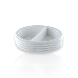 DL-pro Sealing Cap 1 1/2 Inch Male Thread White for Plastic Siphon