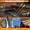 1Pc 3" Round Pipe Tube Stainless Steel Wire Brush 75mm