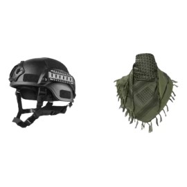 Total Supplier Casco Tactico Militar Gotcha Paintball Moto Bici + Palestina
