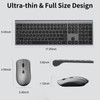 Wireless Mouse and Keyboard Combo, Silent Full-Size Computer Keyboard with