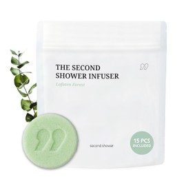 SecondShower Infuser Set 15 Shower Tablets (Lofoten Forest) with Essential Oils for Aromatherapy, Hydration & Skin-Nourishing Formula, Spa-Like Shower Experience