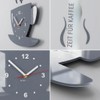 Modern Kitchen Wall Clock, Cup