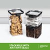 Sistema J7S91 Ultra Square Food Container, 700ml, Black & Stone