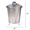 Evergreen Incinerator Burn Barrel with Lid | Yard Waste Garden