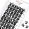 Eyelash Clusters, DIY Eyelash Extensions, 72 Pieces, D Curl, 12