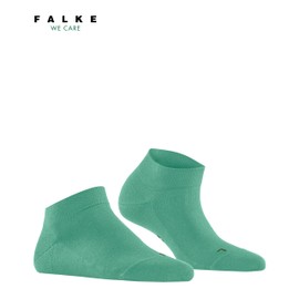 FALKE Women's Sensitive London W Sn Cotton Low-Cut Plain 1 Pair Trainer Socks, Turquoise Ocean Green 7506, 2.5-5
