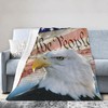 American Bald Eagle Flag Blanket Soft Lightweight Throw Blankets Cozy
