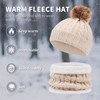 Kids Knitted Hat Scarf and Gloves Set, Toddler Winter Warm
