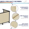 Windscreen4less 3'x12' Deck Balcony Privacy Screen for Deck Pool Fence