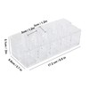 Lipstick Holder Organiser, Lipstick Rack, 10 Grids Transparent Lipstick Holder