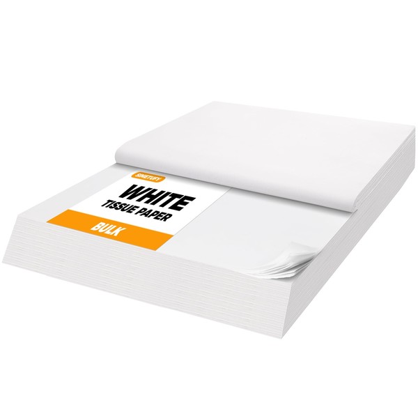 Simetufy 1000 Sheets White Tissue Paper Bulk, 20" x 30"