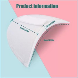 2 Pairs Breathable Sponge Shoulder Pads with Velcro, Reusable Detachable Pad for Suits/Blazers/Shirts, Men & Women Clothing Sewing Accessories