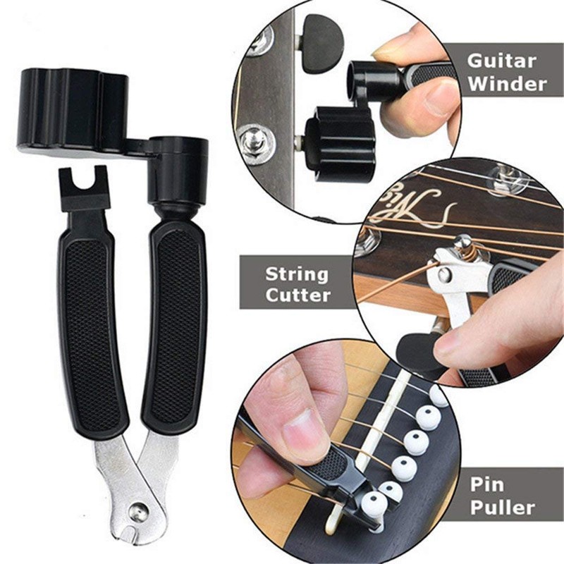 DODOMI Professional Guitar String Winder Cutter and Bridge Pin Puller,