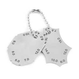 Two-Piece Gage,Weld Gauge,Fillet Weld Gauge,Throat Depth Leg Length Ruler,Durable and Not Easily Scratched,Portable