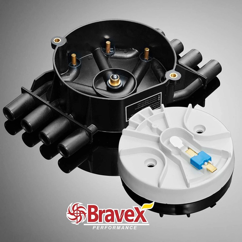 Bravex Distributor Cap and Rotor Kit Brass Terminals For Chevy