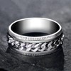 Gifts for Son Fidget Ring Anillos Para Hombre Mens Spinning