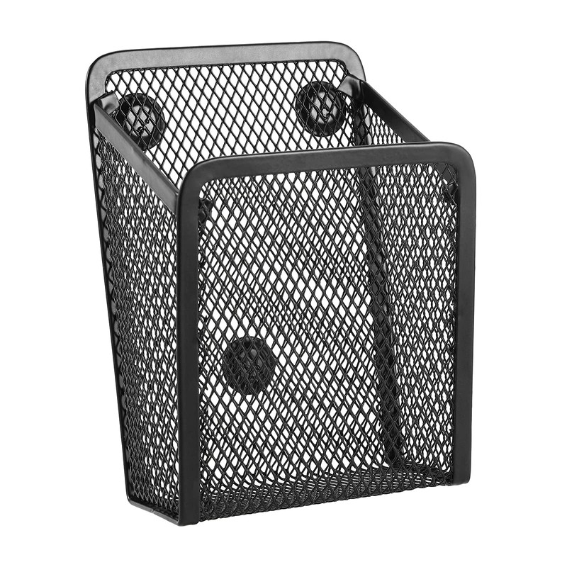 Sanpaint Magnetic Pencil Holder,Mesh Stainless Steel Pen Basket, Metal Writing