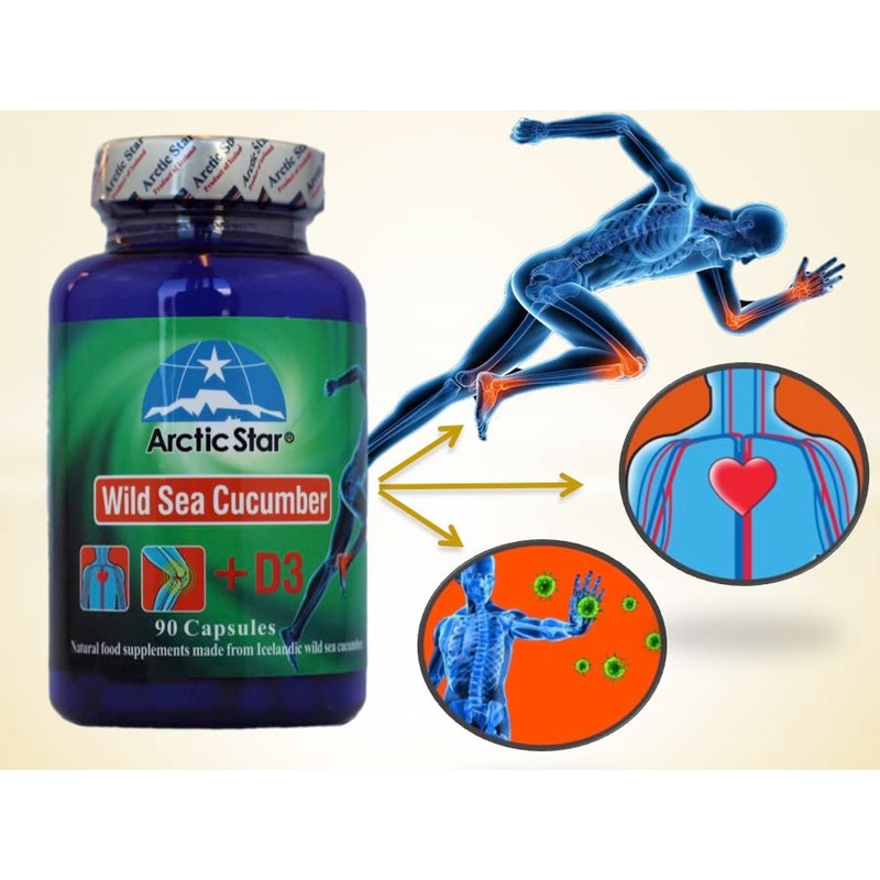 Arctic Star - Sea Cucumber with Vitamin D3 Capsules, Pure
