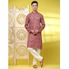SKAVIJ Men's Viscose Rayon Embroidered Kurta Pajama Set Ethnic Motifs