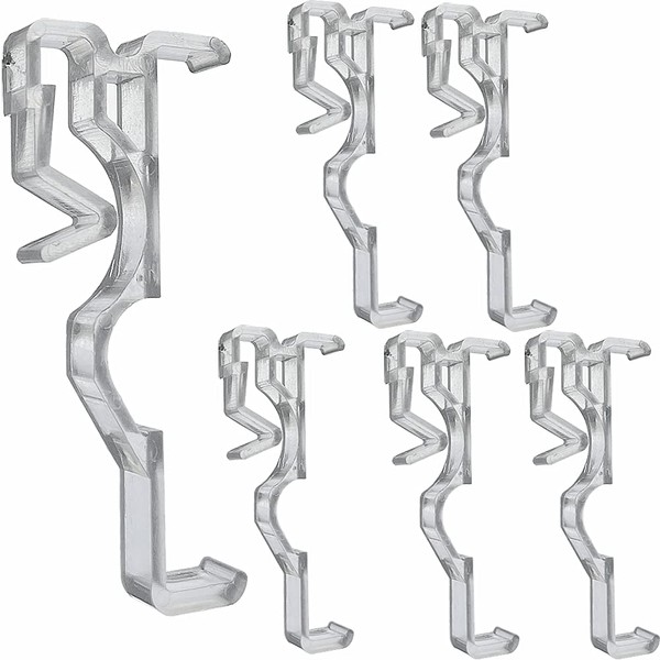 Valance Clips 6pcs 2-1/2'' Window Blinds Hidden Clip Retainer Holder