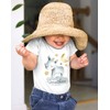 SpecialMe® Baby Bodysuit with Name Print Animal Motifs Rhino Lion
