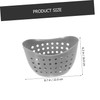 LABRIMP Hook Storage Basket Perforated Drainable Container for Toiletries and