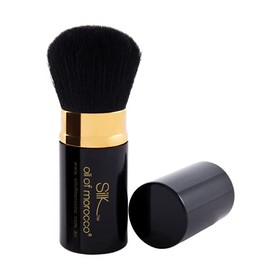 Silk Oil of Morocco Vegan Kabuki Brush, Black/Gold