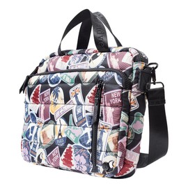 Samantha Brown Quilted Small Laptop/Tablet Crossbody Bag (Burgundy)