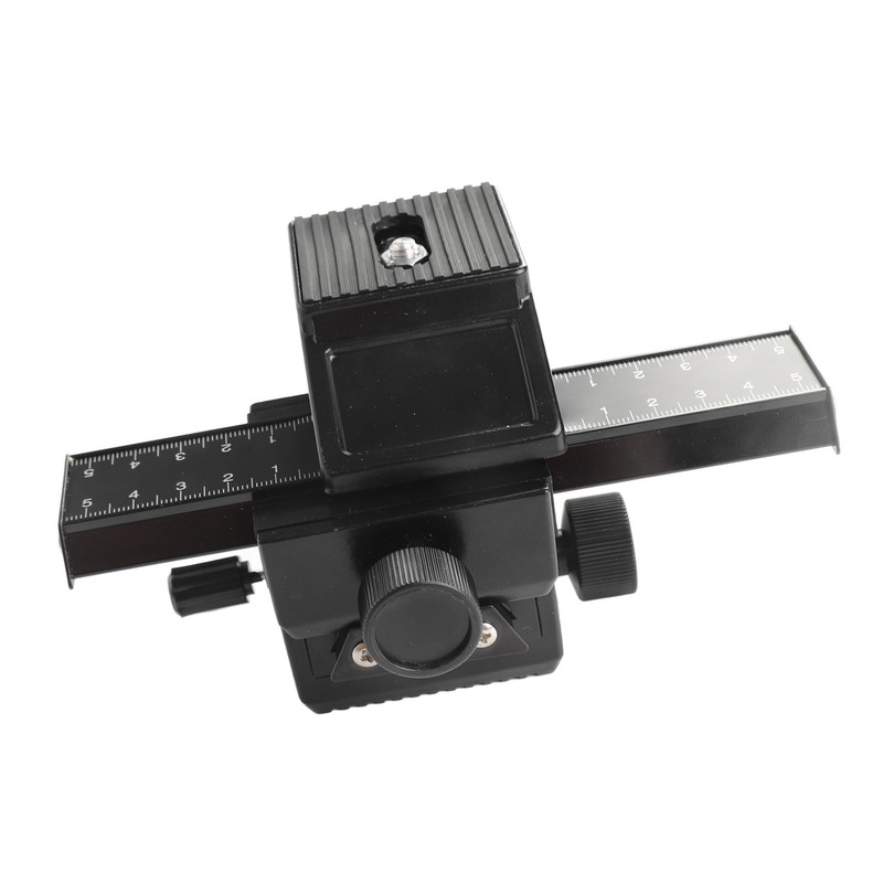 Macro Focusing Rail Slider 4 Way Magnesium Aluminum Alloy Close