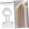 RORPOIR 2pcs Curtain Rod Bracket Hooks for Curtains Clothes Hanging
