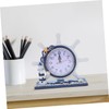 Mobestech 1Pc Nautical Style Clock Creative Lighthouse Design for Living