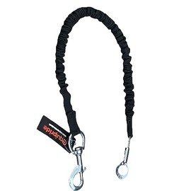 Equipride Heavy Duty Fabric Covered Quick Release Trailer Tie Stable Bungee Tie Elasticated (Black)