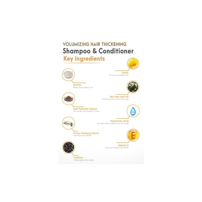 SOULSPA PURE Set de Champú y Acondicionador Espesante para El