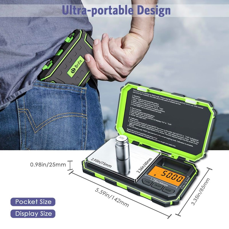 OQIMAX Digital Milligram Scale, 200g/ 0.01g Precision Mini Jewellery Scales