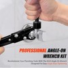 Garosa Plumbing Tools Angle Stop Wrench Kit, Professional Plumber Wrench