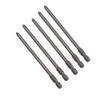 5-Piece Magnetic Long Hexagonal Cross Head Screwdriver Drill Set Compatible