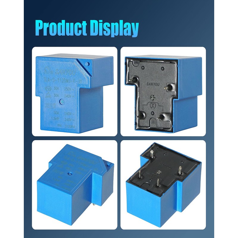 SLA-S-112DMJ-F-30 12VDC 30A 4Pins 1 Form A General Purpose Relay