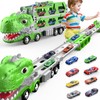 Intoypad Dinosaur Truck Toys for Kids Toddlers, 5.6-FT Foldable 5-Layer