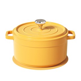Small dutch oven,Sourdough dutch oven with lid,Round,Dual Handles, Heavy-Duty Cookware for Bread Baking, Braising, Stews, Roasting