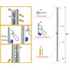 KOMOHOM Wall-Mounted Anchor Fitness System - Adjustable, Multi-Functional, Space Saving